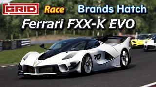 GRID (2019) Race - Ferrari FXX-K EVO (Cockpit View) - Brands Hatch GP Circuit