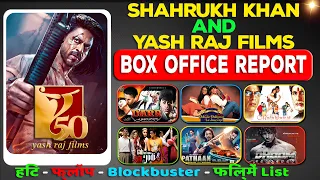 Shahrukh Khan And Yash Raj Films Hit and Flop All Movies List with Box Office Collection Analysis.