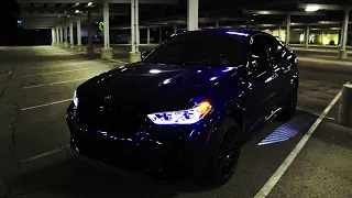 BMW X6 M Competition Night Drive (4k POV)