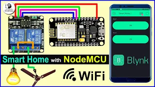 Home automation using NodeMCU and Blynk App - IOT based Project