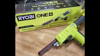 Ryobi PSD101B 18v cordless-1/2"x18" Belt sander "It 's a GO!" Unbox/Use (S4-E5)