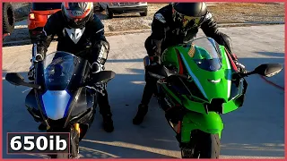 2021 ZX-10R vs 2020 Yamaha R1M | Ninja H2 vs Ducati Panigale V4 R!