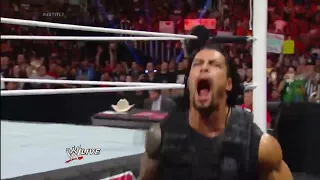 Roman Reigns Spears to Mark Henry