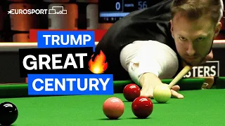Trump century break against Zhou at German Masters | Eurosport Snooker