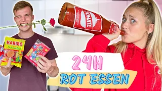 Ein Tag nur Rot Essen