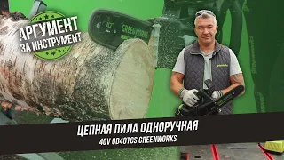 Аккумуляторная цепная пила G-MAX 40V GREENWORKS GD40TCS/ Обзор и тест пилы гринворкс