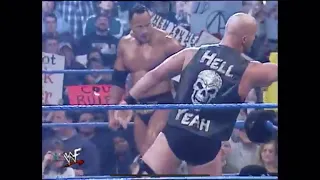 Stone Cold Steve Austin Pop V The Rock Entrance Pops Tag Team WWE Smackdown 14-12-2000