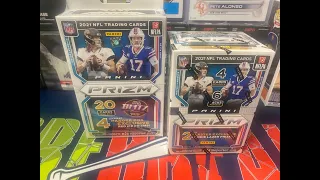 2021 NFL Prizm Hanger and Blaster Box Opening!! Centering On Cards Is Such A Disappointment!!