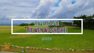 别问我是谁 (Bie Wen Wo Shi Shei) Male Version - Karaoke mandarin with drone view