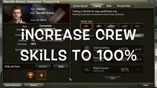 World of Tanks | How To Increase Crew Skills & Perks Fast