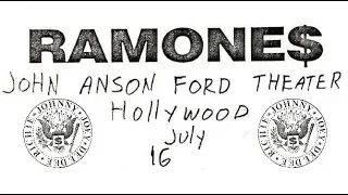 Ramones   Live at John Anson Ford Theatre, Los Angeles, California, USA 16/07/1988 (FULL CONCERT)