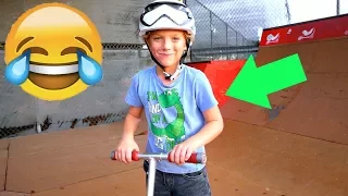 CRAZY 6 YEAR OLD SCOOTER KID! *FUNNY*