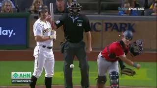 Moment: Nats pitcher hit in head, by his catcher