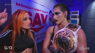 Rhea Ripley Confronts Becky Lynch