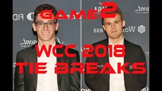 World Chess Championship 2018. Caruana vs Carlsen Tie Break Game 2. The Deadly Sveshnikov