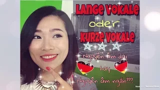 🌟Học tiếng Đức ⚡️ Nguyên âm ngắn ➕ âm dài  + Bài tập PHÁT ÂM 1⚡️Deutschlernen🇩🇪