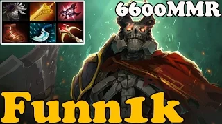 Dota 2 - Funn1k 6600 MMR Plays Wraith King - Ranked Match Gameplay