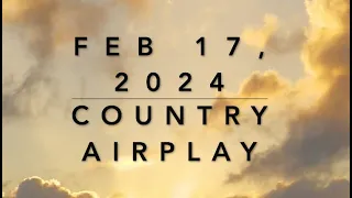 Billboard Top 60 Country Airplay (Feb 17, 2024)