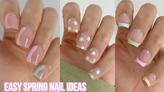 EASY SPRING PASTEL NAIL IDEAS! | spring nail polish colors nail art compilation