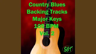 Country Blues Guitar Backing Track in Gb Major 105 BPM