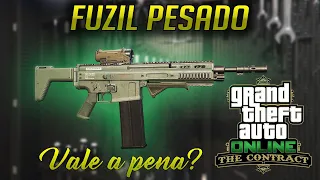 FUZIL PESADO VALE A PENA? - TESTE COMPLETO DA NOVA ARMA INCLUÍDA NO GTA ONLINE: DLC O CONTRATO