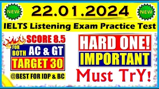 IELTS LISTENING PRACTICE TEST 2024 WITH ANSWERS | 22.01.2024