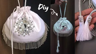 DIY Embellished Potli Bag/Potli Bag/How to Make Potli Bag at Home / Bridal Potli Purse