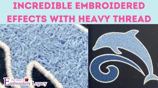 Incredible Machine Embroidery Results Using HEAVY Thread (12wt) - Hatch Digitizing Tutorial