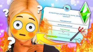 using only EVIL answers to create a Sim using the CAS Quiz! 😈