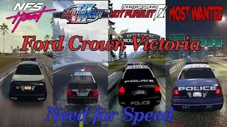 Evolution of Police Ford Crown Victoria in Need for Speed Games