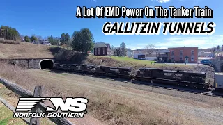 A Lot Of EMD Power On The Tanker Train