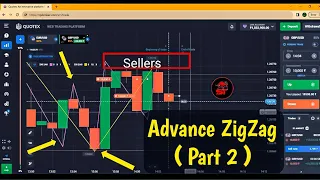 Advance ZigZag Part 2 How Brazilian Analysis & Predict Candlestick // #binary #quotes