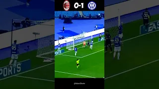 Milan vs Inter Italian Super Cup 2023 Final Highlights #shorts #football #youtube