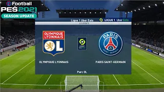 PES 2021⚽ Olympique Lyon Vs PSG @ Ligue 1 Gameplay