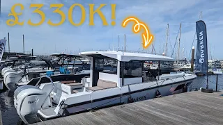 UK DEBUT! £330k Quarken 35 CABIN. Boat tour With Boatcare Weymouth & Portland. |Dorset Boatshow 2024