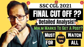 SSC CGL 2021 - Expected Final Cut Off ? Made For SSC