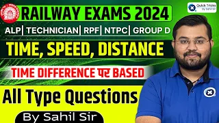 Railway Exams 2024 | Time, Speed, Distance Maths Important Questions | Maths by Sahil Sir