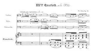 Friedrich Kiel – Piano Quartet No.3, in G major