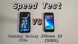 Samsung Galaxy S10e vs iPhone SE (2020) Speed Test