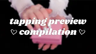 ASMR Tapping Preview Compilation (75+ videos!) 🤍 No Talking