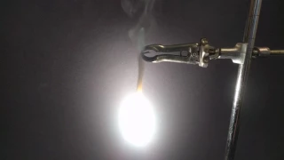 Burning magnesium ribbon