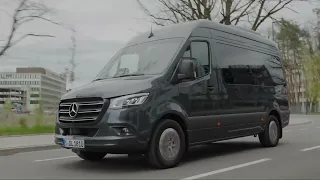 Mercedes-Benz Sprinter in Tenorite grey Driving Video