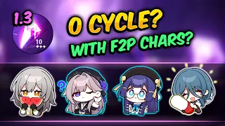 ❓0-Cycle with F2P Characters possible? 1.3 Memory of Chaos Stage 10 First Half Honkai Star Rail