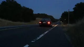 E34 540i/6 full throttle take off! Muffler delete!