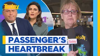 Bonza passenger in tears as flight cancelled | Today Show Australia