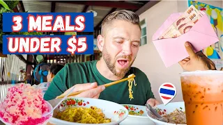 $5 THAI FOOD FEAST ON THE OTHER SIDE OF BANGKOK! 🇹🇭 Next Level Tom Yum Noodles ฝรั่งกินอาหารไทย
