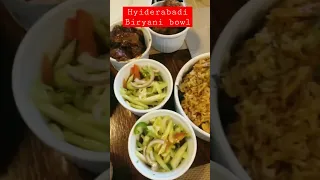 Hyderabadi chicken biryani bowl #youtubeshorts #shorts #viral #2023