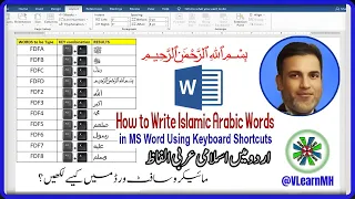 How to Write Islamic Arabic Words in MS Word using Keyboard Shortcut | How to type Arabic in MS-Word