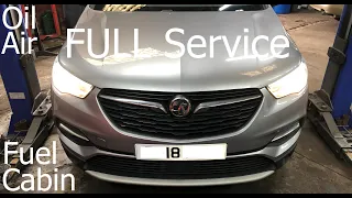 Vauxhall Grandland X FULL Service Oil Fuel Air Cabin Filter How To DIY 1.6 Diesel BlueInjection