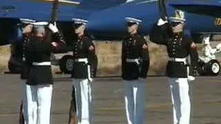 U.S. Marine Corps Silent Drill Team @ Blue Angels Flight Demonstration - Fallen N.A.S.